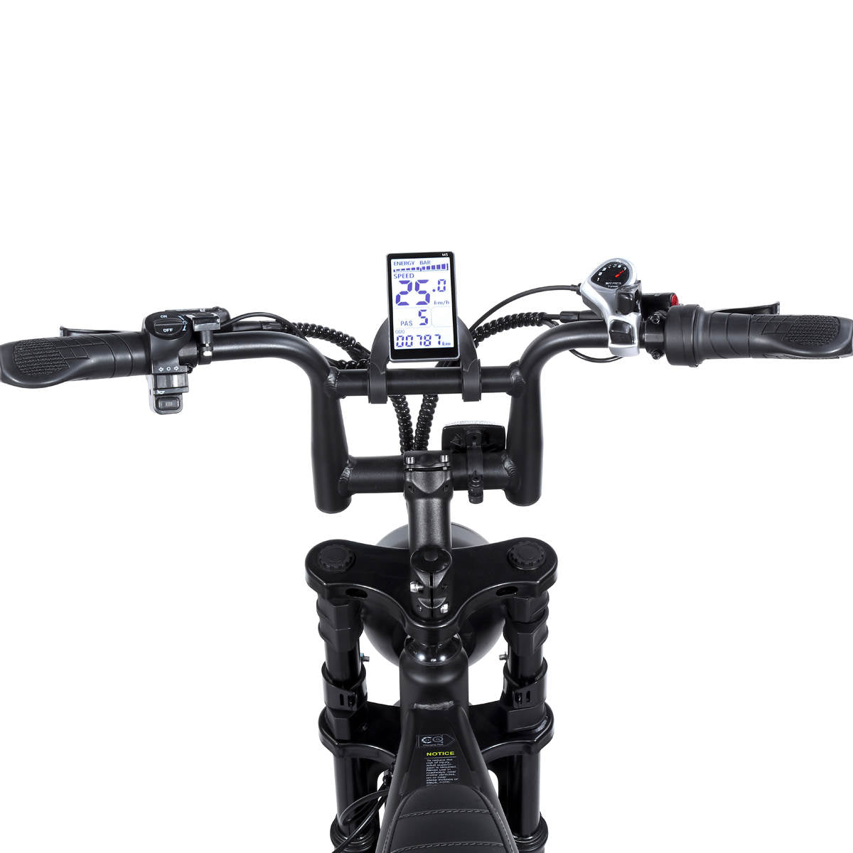 Ouxi V8 3.0 Plus Fatbike | 2024 | Zwart | Achterzitje | Alarm | Telefoonhouder | Voetsteunen